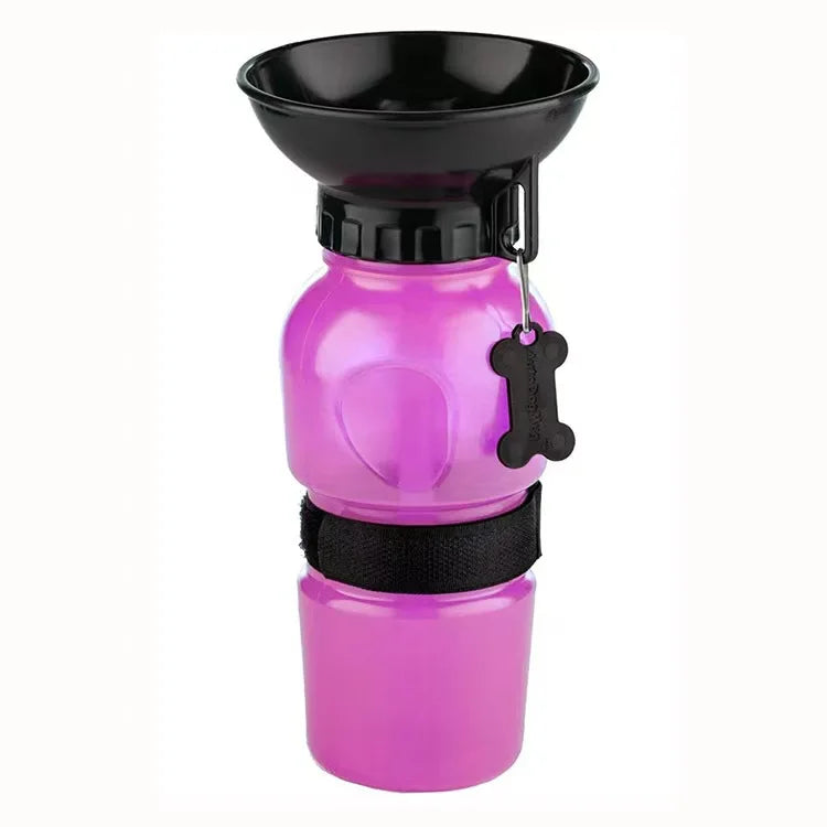 500ml Outdoor Portable Pet Dog Water Bottle Extrusion Large Dog Travel Water Cup Drinking Water Feeder Bowl for Dog Cat