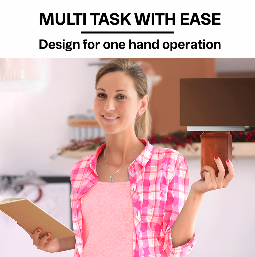 Jar Opener for Seniors – Under Cabinet Bottle & Lid Opener – Easy Grip for Weak Hands & Arthritis Relief