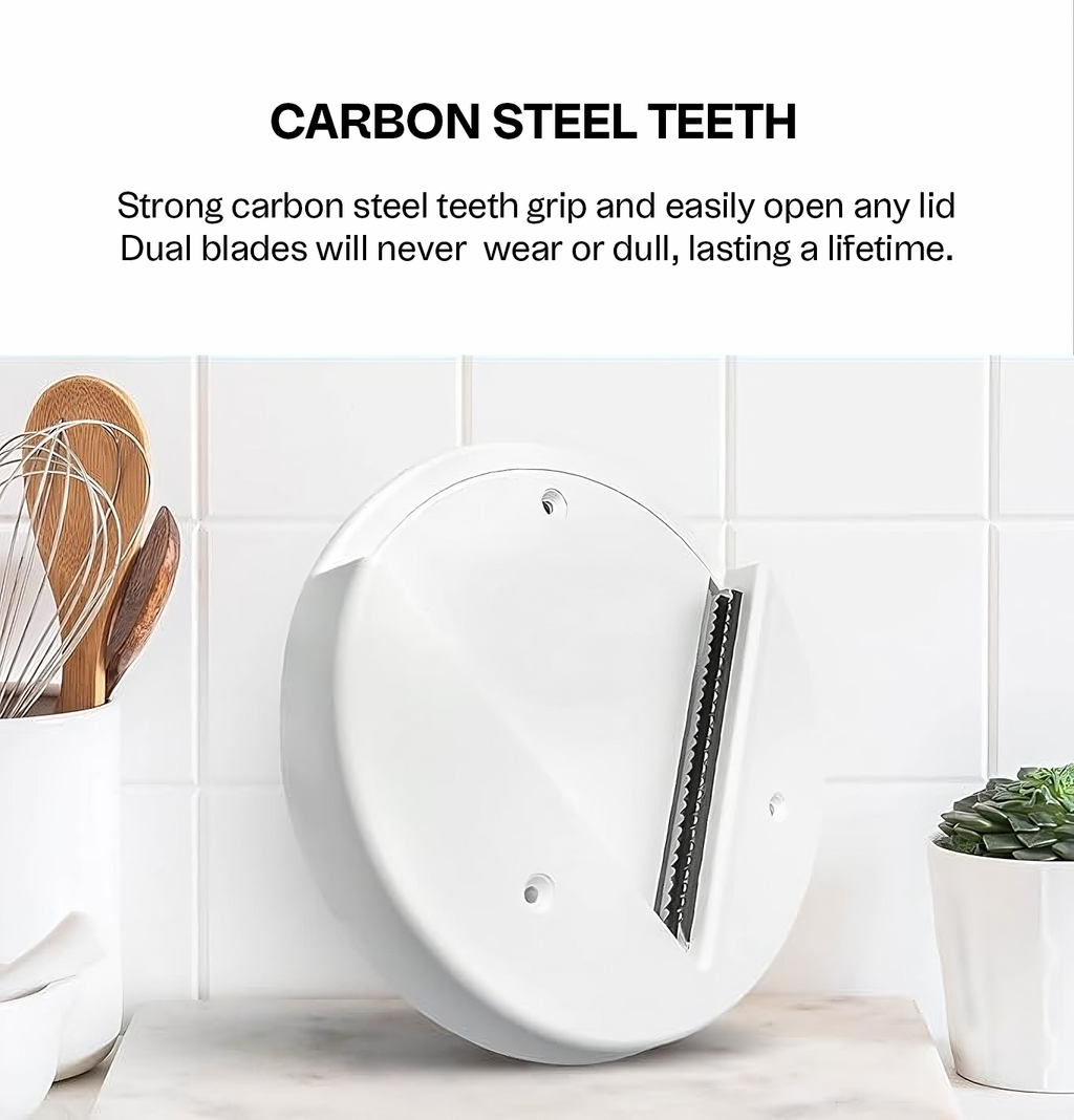 Jar Opener for Seniors – Under Cabinet Bottle & Lid Opener – Easy Grip for Weak Hands & Arthritis Relief