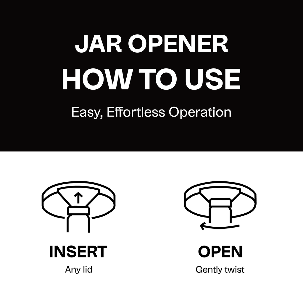 Jar Opener for Seniors – Under Cabinet Bottle & Lid Opener – Easy Grip for Weak Hands & Arthritis Relief
